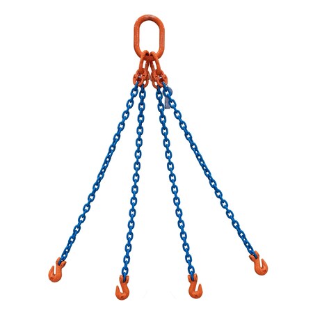 Starke Chain Sling, 5/16in, G100, Grab Hook, 10 ft SCSG100516-4LG-10